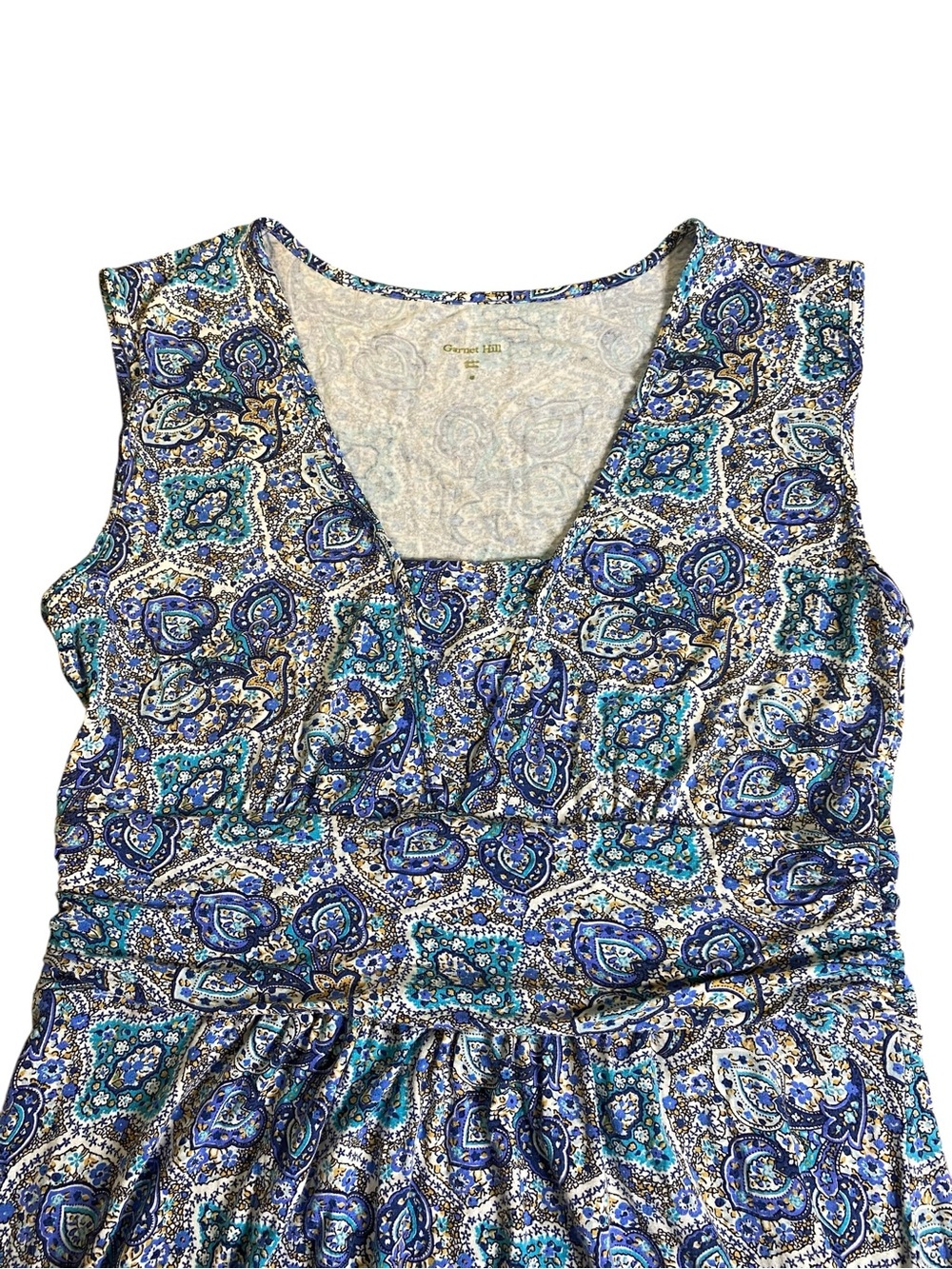 Garnet Hill by Eileen Fisher Long Sleeveless Maxi Summer Dress Women’s size M - Picture 9 of 14
